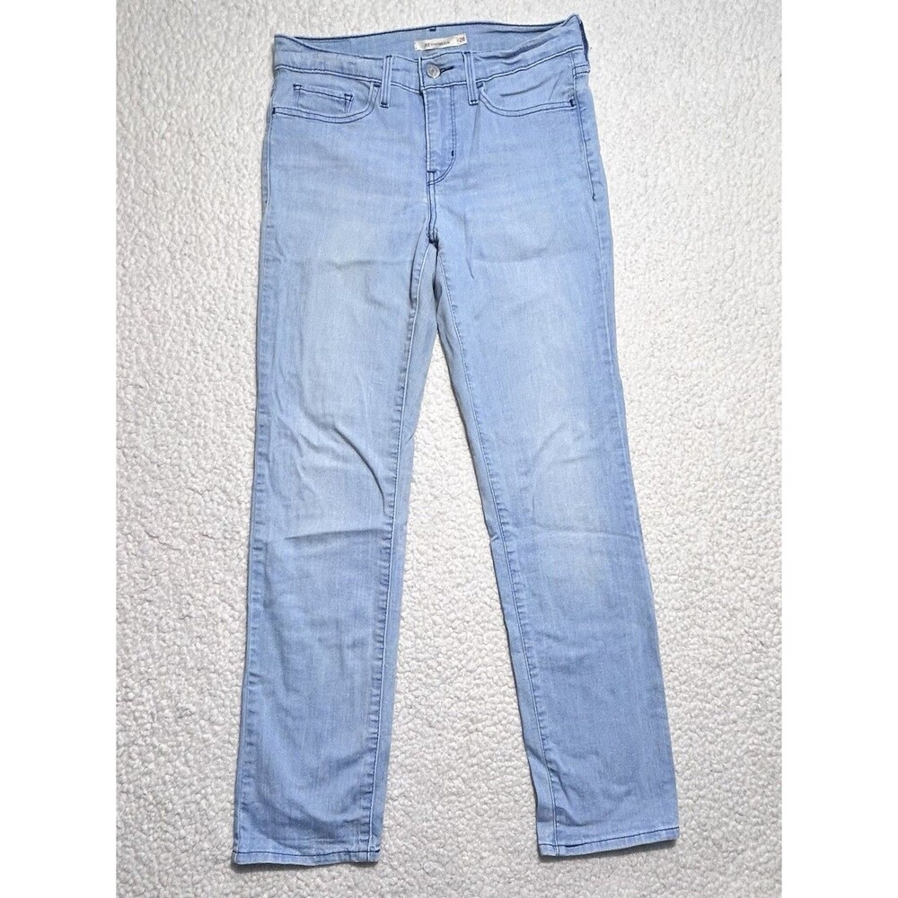 Levi's 312 Shaping Slim Jeans Women's Size 28 Light Wash Blue Denim Stretch